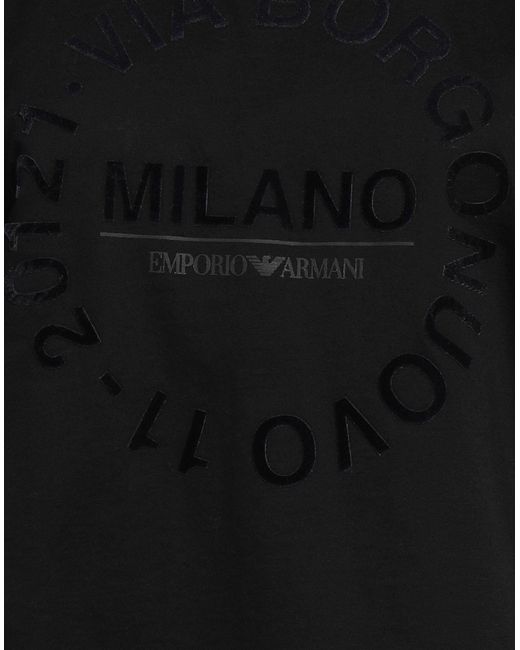 Emporio Armani Black T-Shirt Cotton