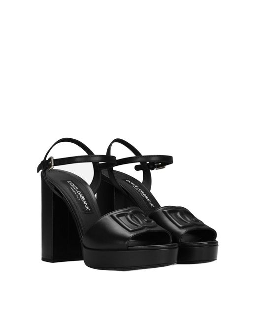 Dolce & Gabbana Black Sandale