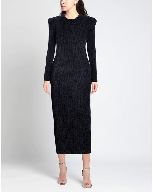 Alexandre Vauthier Blue Midi Dress