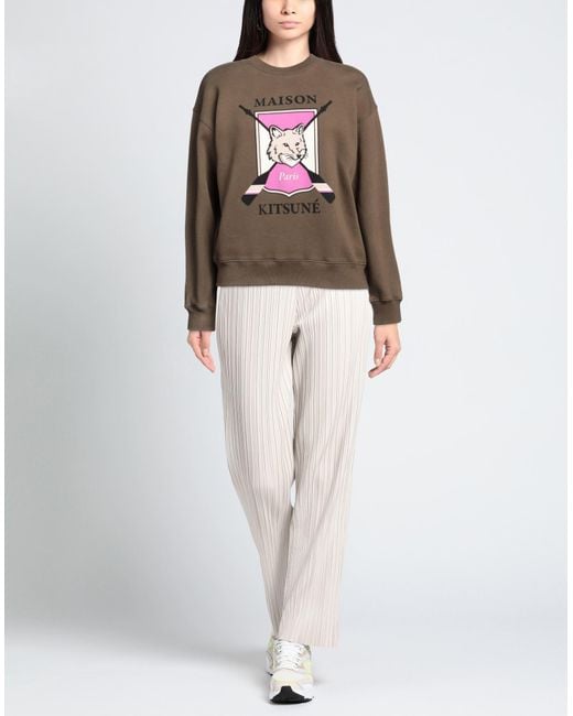 Maison Kitsuné Brown Sweatshirt