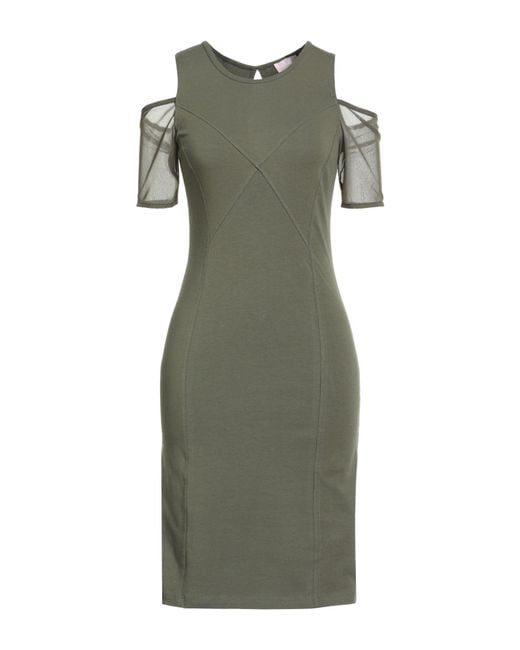 Liu Jo Green Better Mini Dress Cotton, Elastane