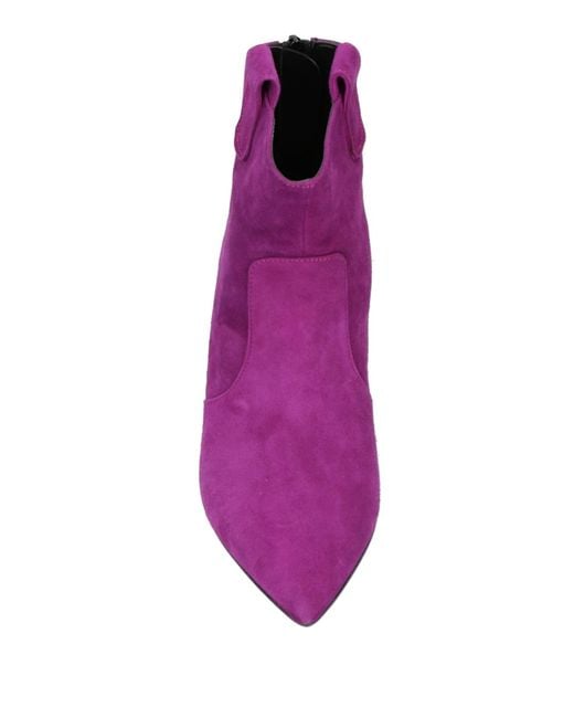 Marc Ellis Purple Ankle Boots Soft Leather