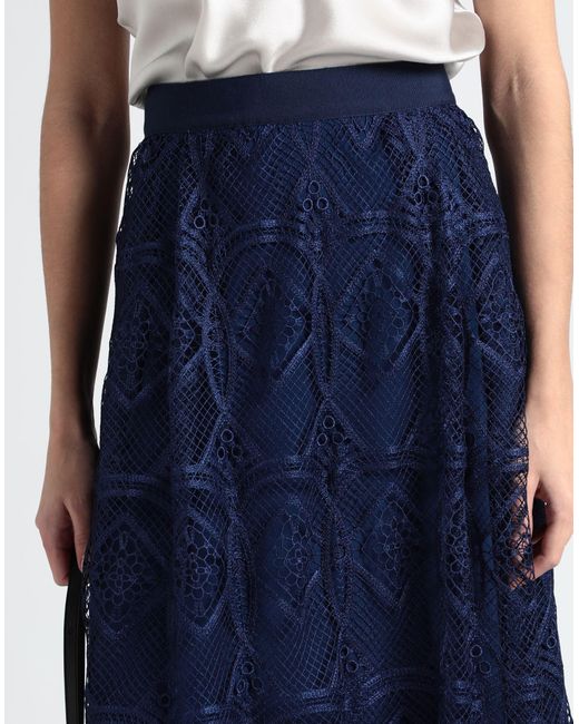 Alberta Ferretti Blue Maxi Skirt