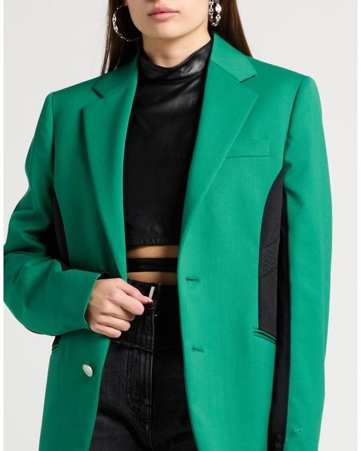 Koche Green Blazer Polyester, Virgin Wool, Elastane, Cotton