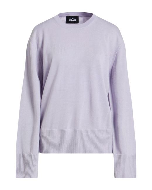 Alpha Studio Purple Sweaters