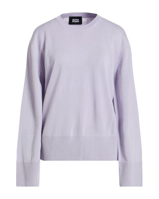 Alpha Studio Purple Pullover