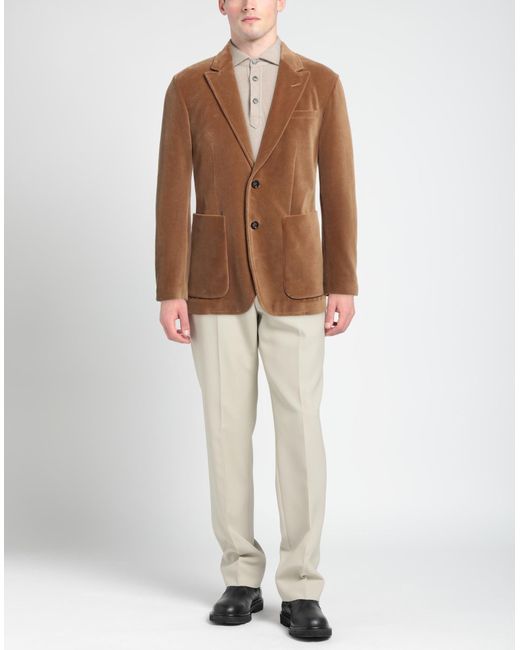 Paolo Pecora Brown Suit Jacket for men