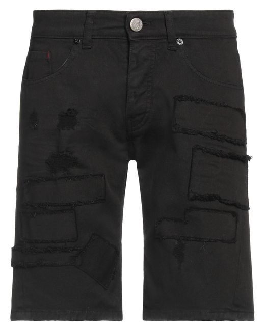 PMDS PREMIUM MOOD DENIM SUPERIOR Black Denim Shorts for men