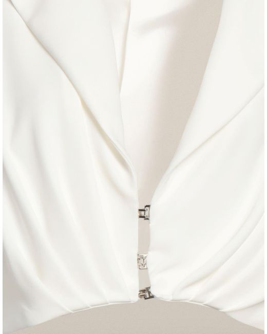 MONIQUE GARÇONNE White Blazer Polyester, Elastane