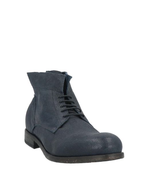 Pawelk's Blue Midnight Ankle Boots Leather for men