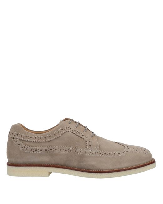 Hogan Brown Lace-Up Shoes Soft Leather for men