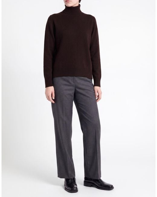 Gentry Portofino Brown Plum Turtleneck Cashmere