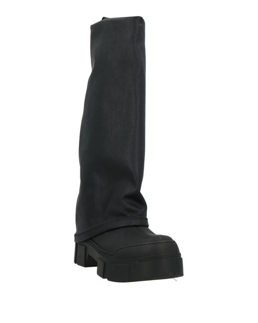 Vic Matié Black Boot Leather