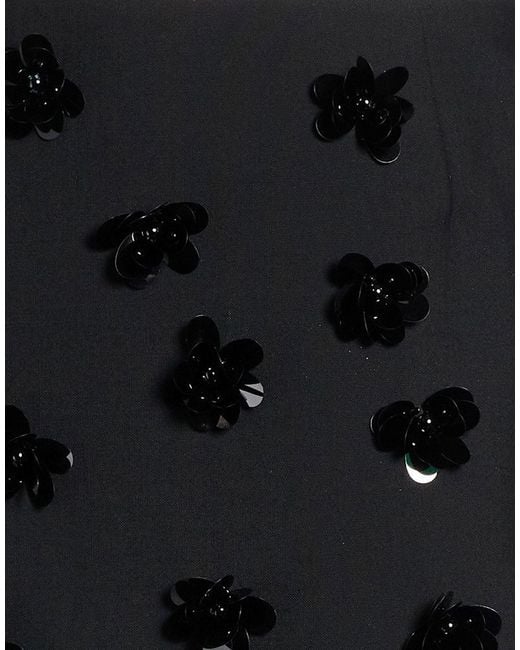 Semicouture Black Mini Skirt Polyester, Virgin Wool, Elastane