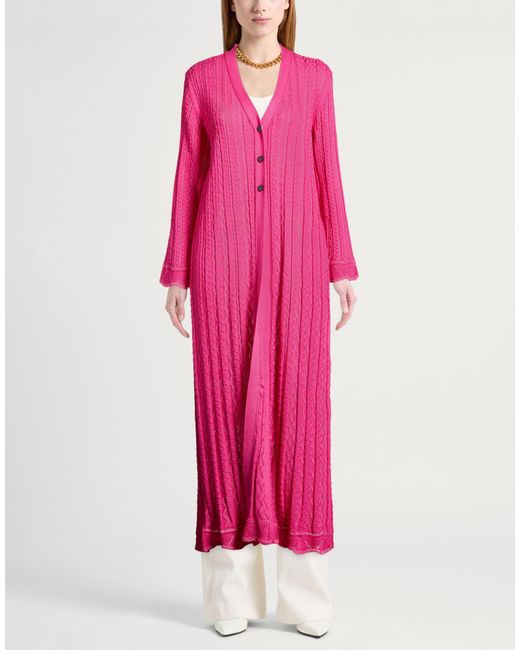 Missoni Pink Fuchsia Cardigan Cotton, Viscose