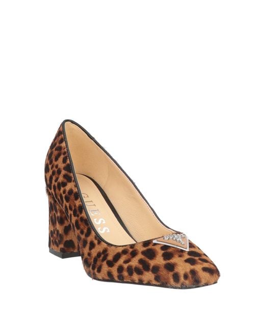Guess Brown Camel Pumps Leather