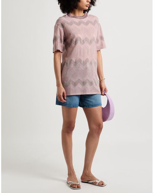 Top Missoni de color Pink