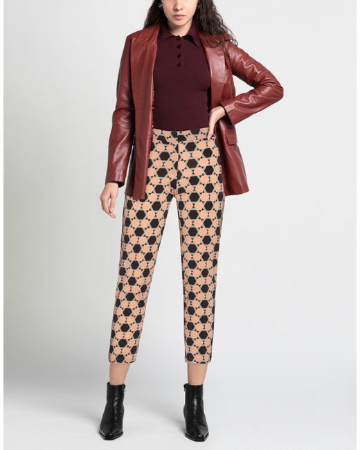 Siyu Brown Pants Viscose, Elastane