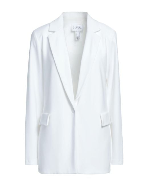Joseph Ribkoff White Blazer Polyester, Elastane