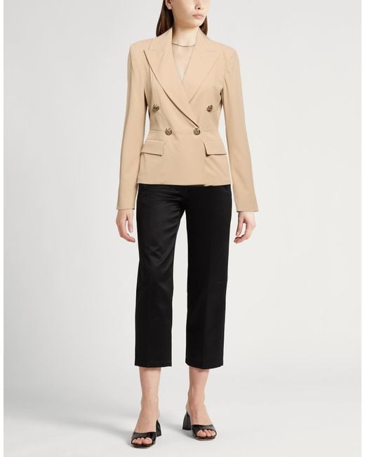 Liu Jo Natural Blazer Polyester, Elastane