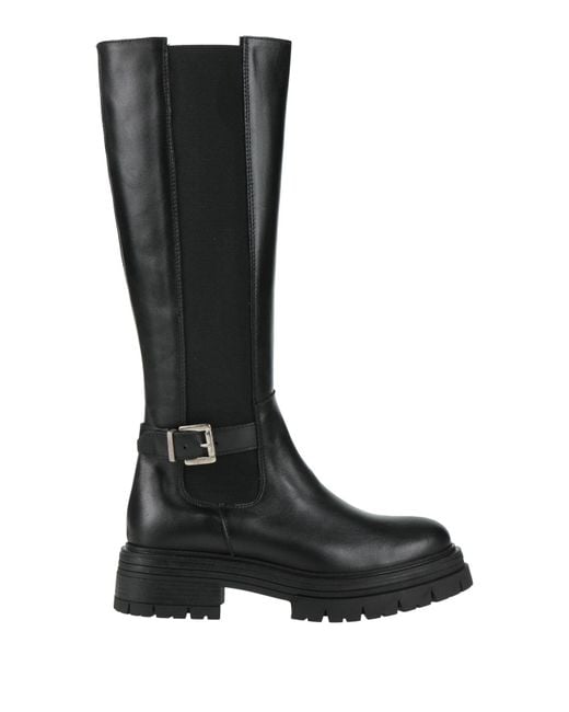 CHAMP DE FLEURS® Black Boot Calfskin