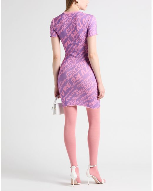 Versace Jeans Couture Purple Mini-Kleid