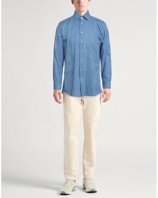 Etro Blue Shirt Cotton for men