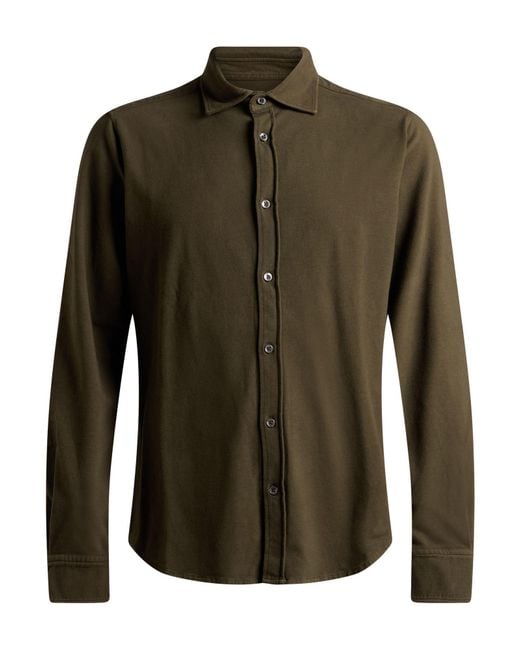 Circolo 1901 Green Military Shirt Cotton, Elastane for men