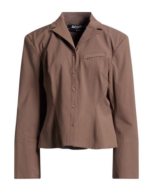 Jacquemus Brown Jacket Polyamide, Cotton, Elastane
