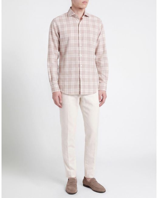 Eleventy Pink Platinum Shirt Cotton for men