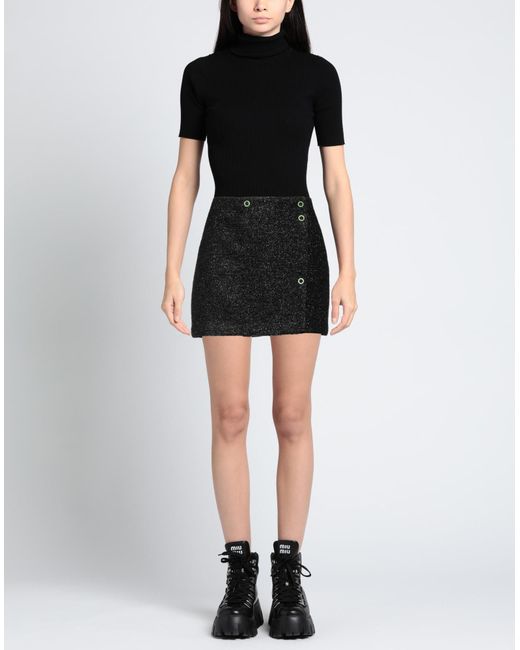 Ganni Black Mini Skirt