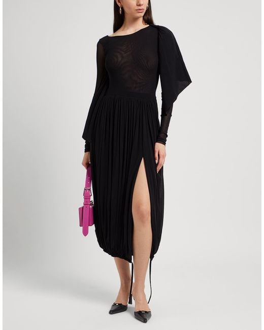Philosophy Di Lorenzo Serafini Black Midi Dress