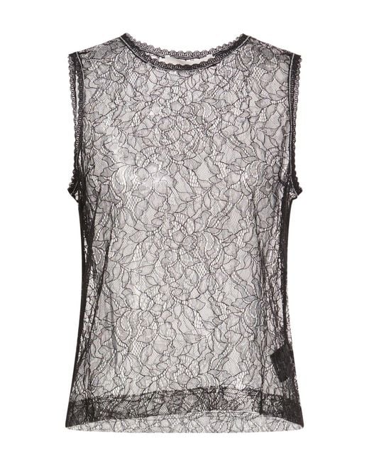 Liviana Conti Gray Top Polyamide