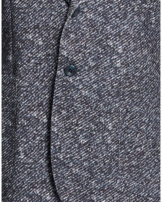 Havana & Co. Blue Blazer Polyester, Cotton, Elastane for men