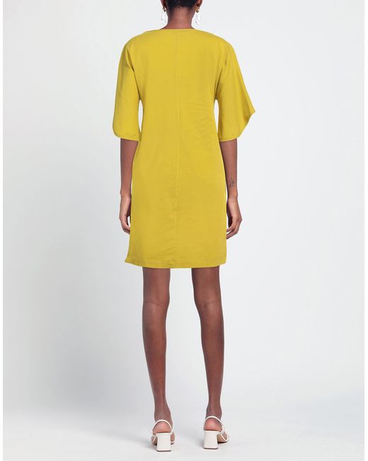 Biancoghiaccio Yellow Mini Dress