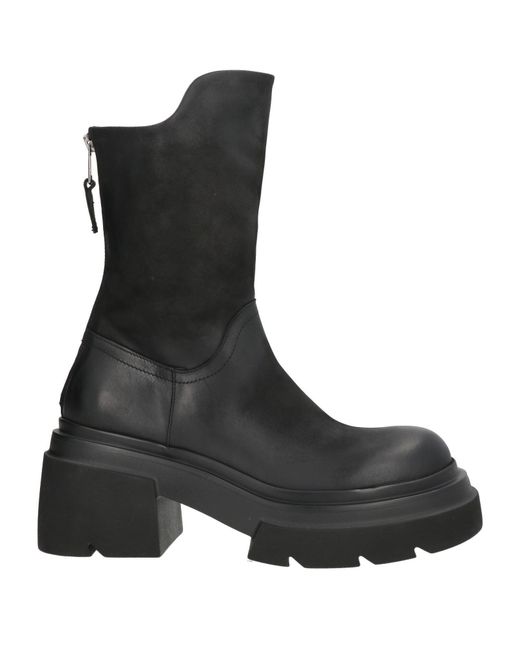 Elena Iachi Black Ankle Boots Leather