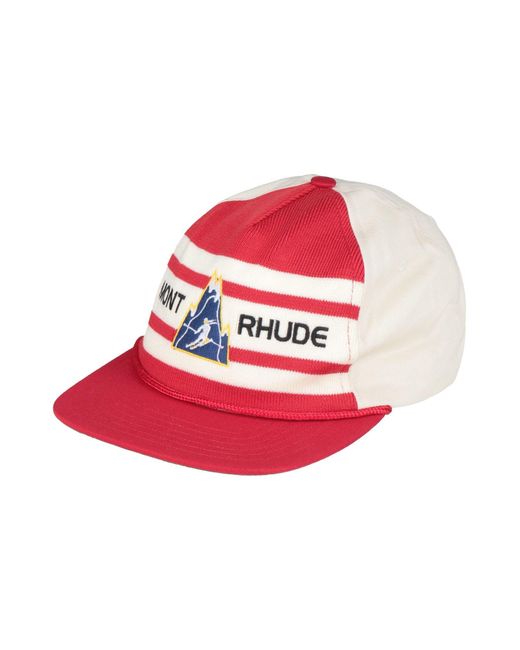 Rhude Red Hats for men