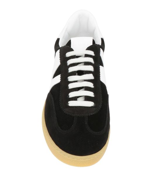 MSGM Black Sneakers Leather for men