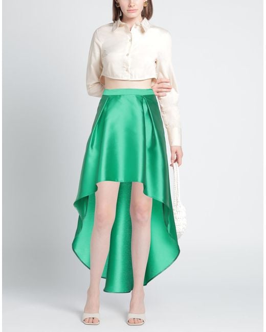 SIMONA CORSELLINI Green Mini Skirt