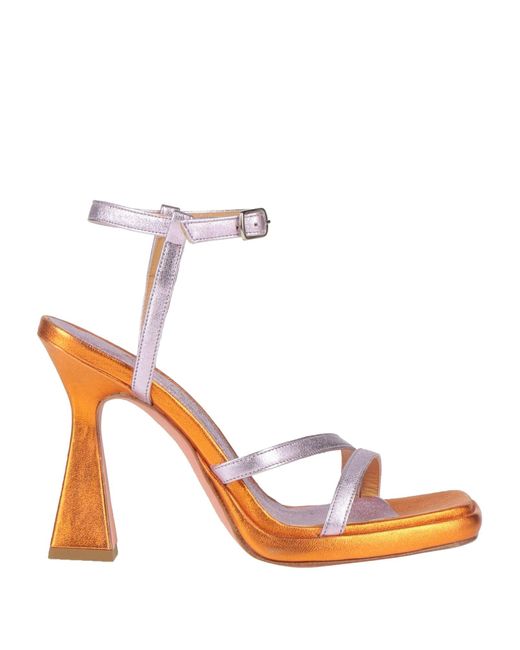 NINNI White Lilac Sandals Leather