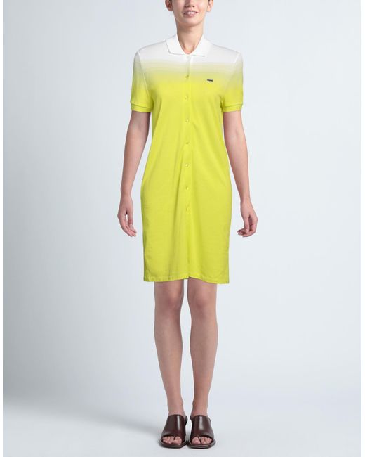 Lacoste Yellow Mini Dress