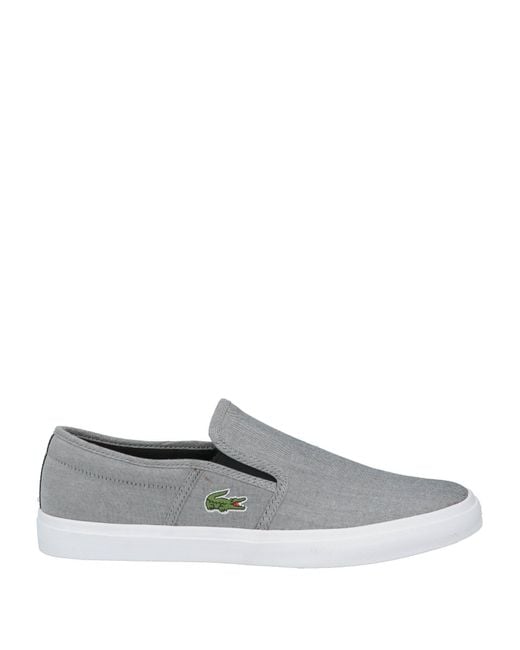 Lacoste White Sneakers Textile Fibers for men