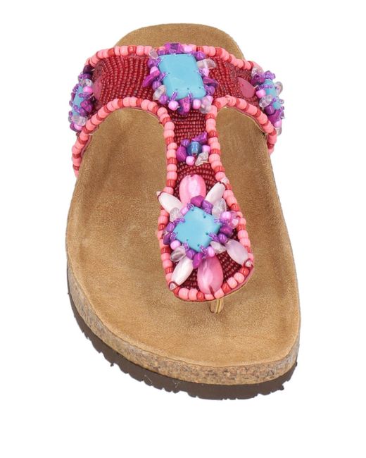 Maliparmi Pink Thong Sandals
