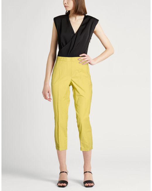 Antonelli Yellow Pants Cotton, Elastane