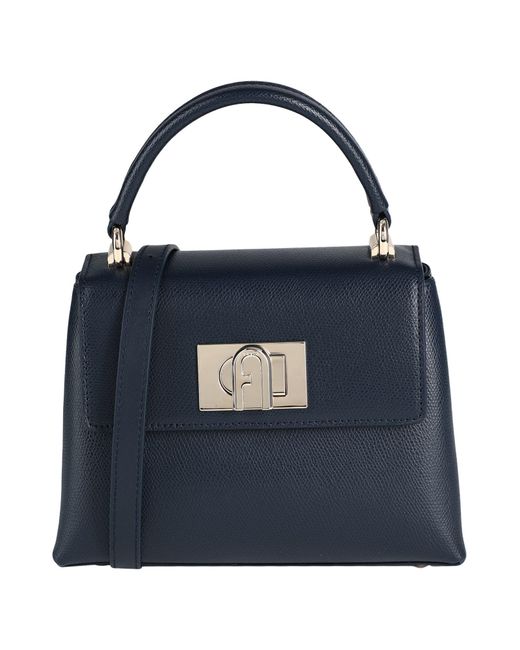 Furla Blue 1927 Mini Top Handle -- Handbag Leather