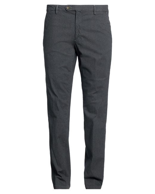 Manuel Ritz Gray Pants Cotton, Elastane for men
