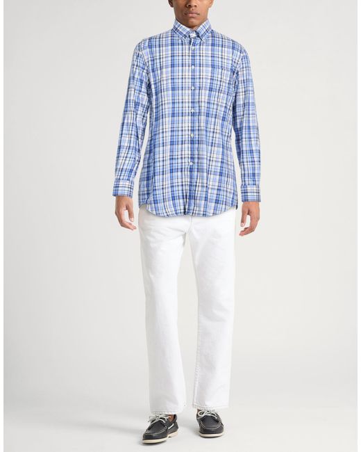 Paul & Shark Blue Shirt Cotton for men