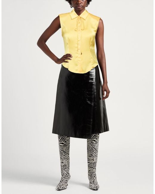 Blugirl Blumarine Yellow Shirt Polyester