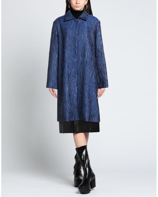 ATELIER LEGORA Blue Overcoat & Trench Coat