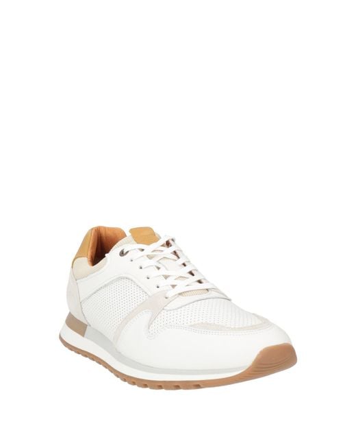Baldinini White Sneakers Calfskin for men